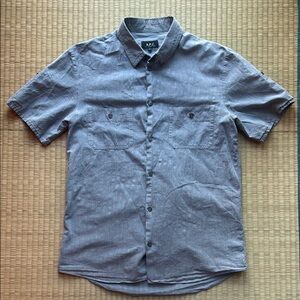 A.P.C. Men's Charcoal Button Down Shirt
